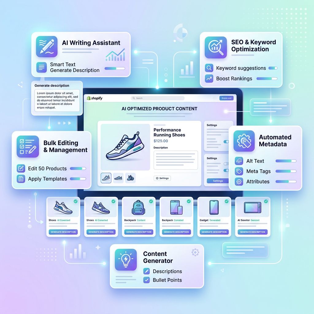 Comparing AI tools for generating Shopify product descriptions